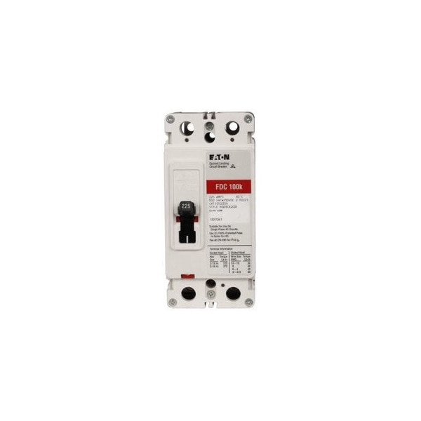 Eaton Molded Case Breakers MCCBs FDC 2P 200A 600V 50/60Hz 3Ph F Frame EA Series C FDC2020L - main